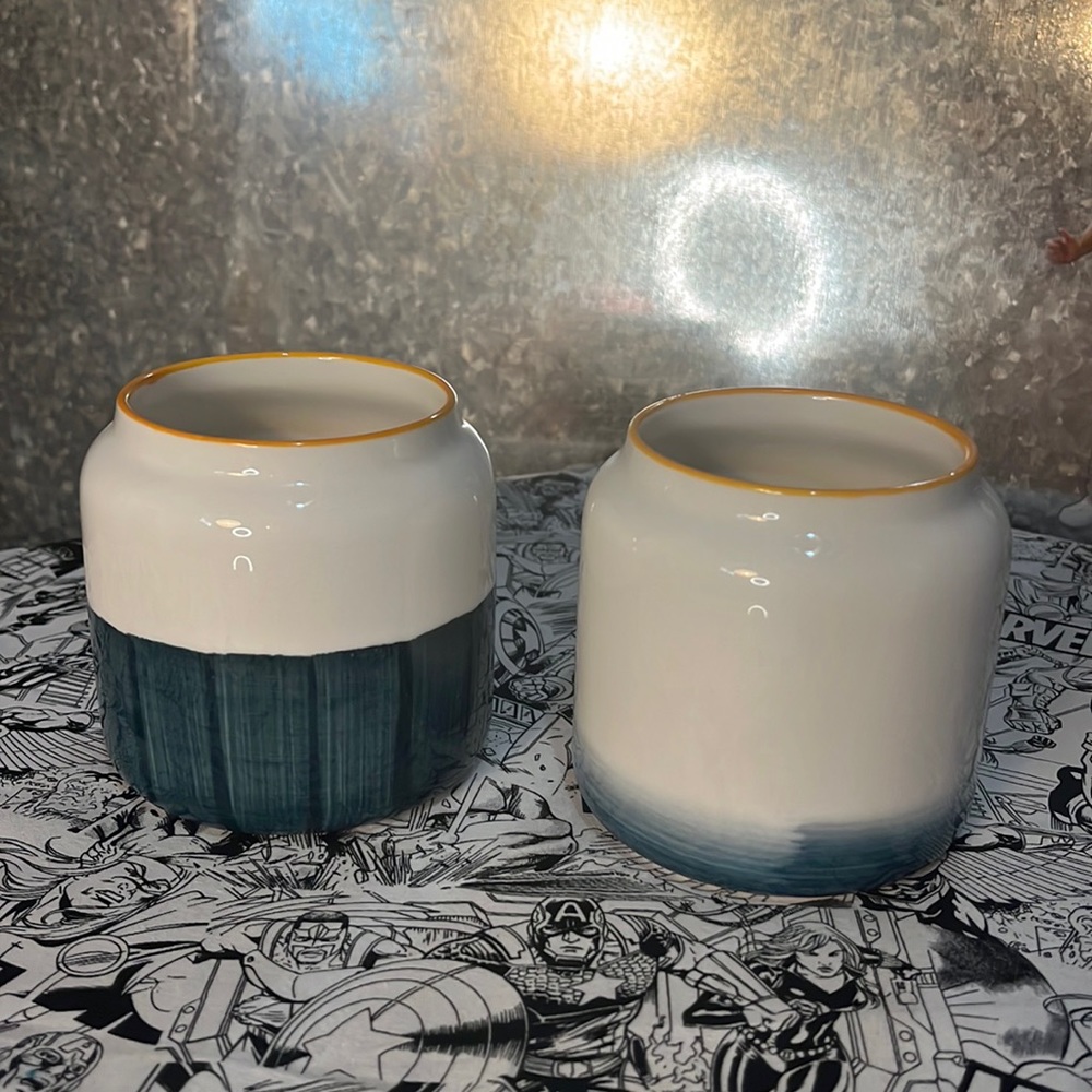 2 ceramic plant pots 🪴 NWOT